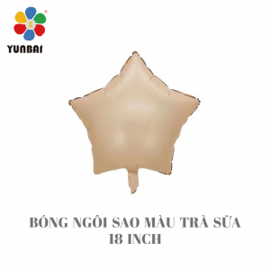 BÓNG NGÔI SAO MÀU TRÀ SỮA 18 INCH