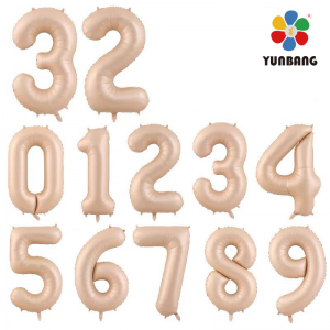 BÓNG SỐ 70CM MÀU TRÀ SỮA