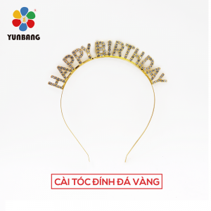CÀI TÓC ĐÍNH ĐÁ VÀNG