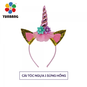 CÁI TÓC NGỰA 1 SỪNG HỒNG