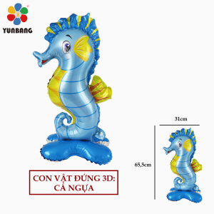 CON VẬT ĐỨNG 3D CÁ NGỰA