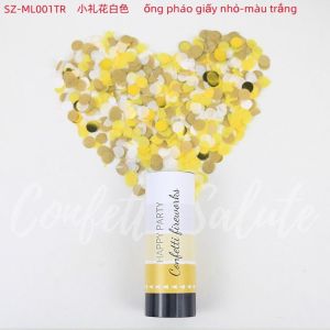 ỐNG PHÁO GIẤY NHỎ MÀU TRẮNG