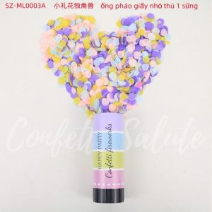 ỐNG PHÁO GIẤY NHỎ THÚ 1 SỪNG