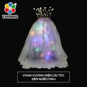 VOAN VƯƠNG MIỆN CÀI TÓC ĐÈN NHIỀU MÀU